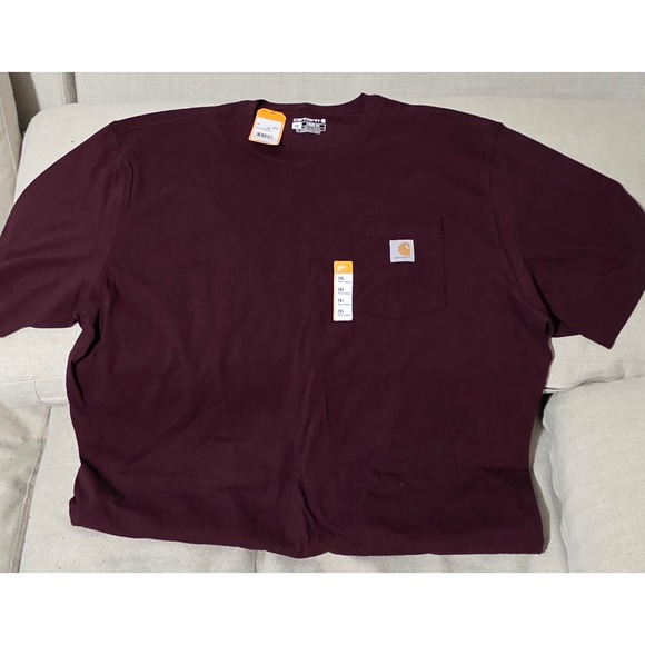 Carhartt Other - Carhartt K87 Mens Loose Fit Heavyweight Short Sleeve Pocket T-Shirt Port 2XL NWT